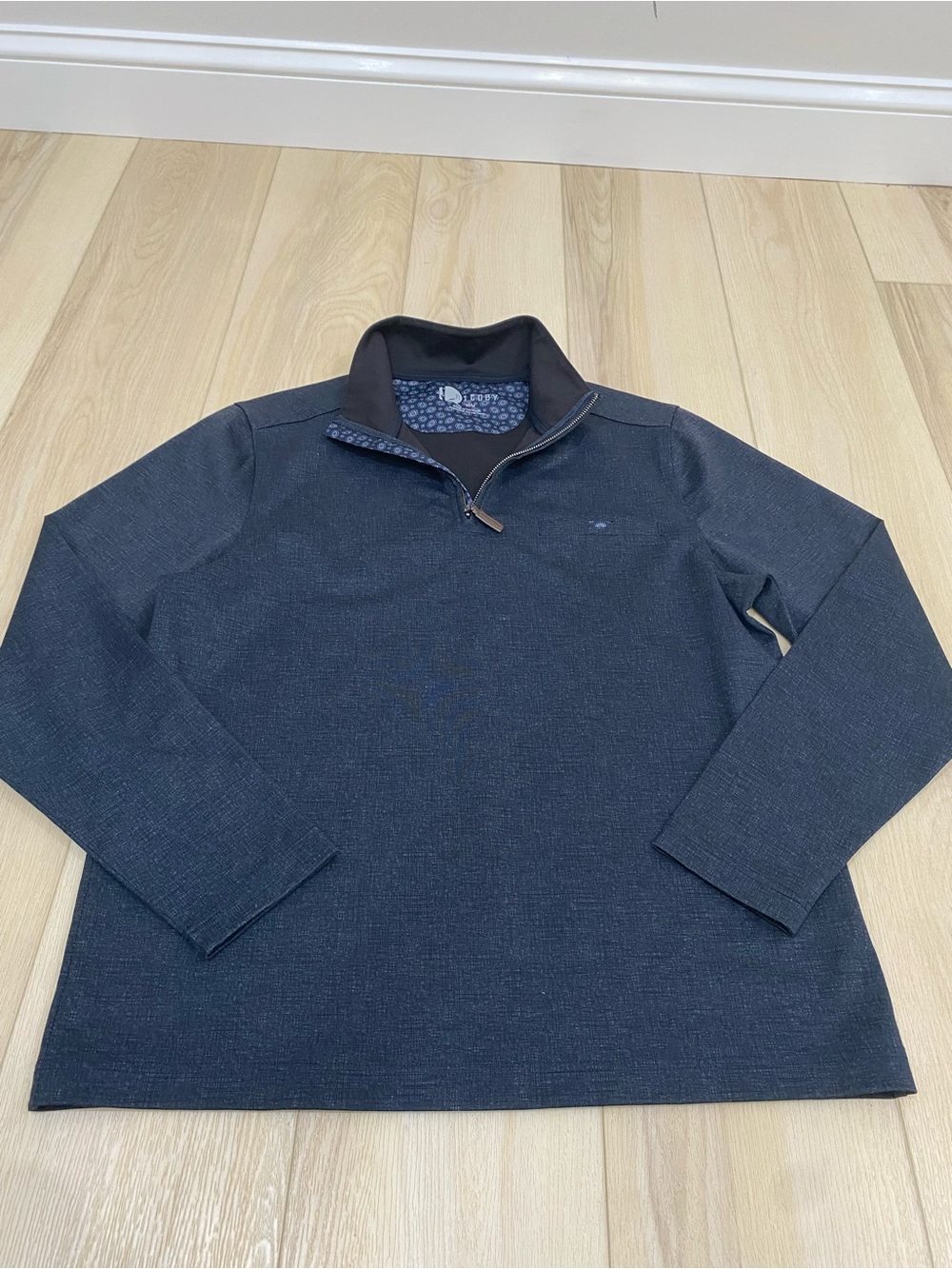 Nicoby Mens M Quarter Zip Sweater Collared Pullover Knit Long Sleeve Casual